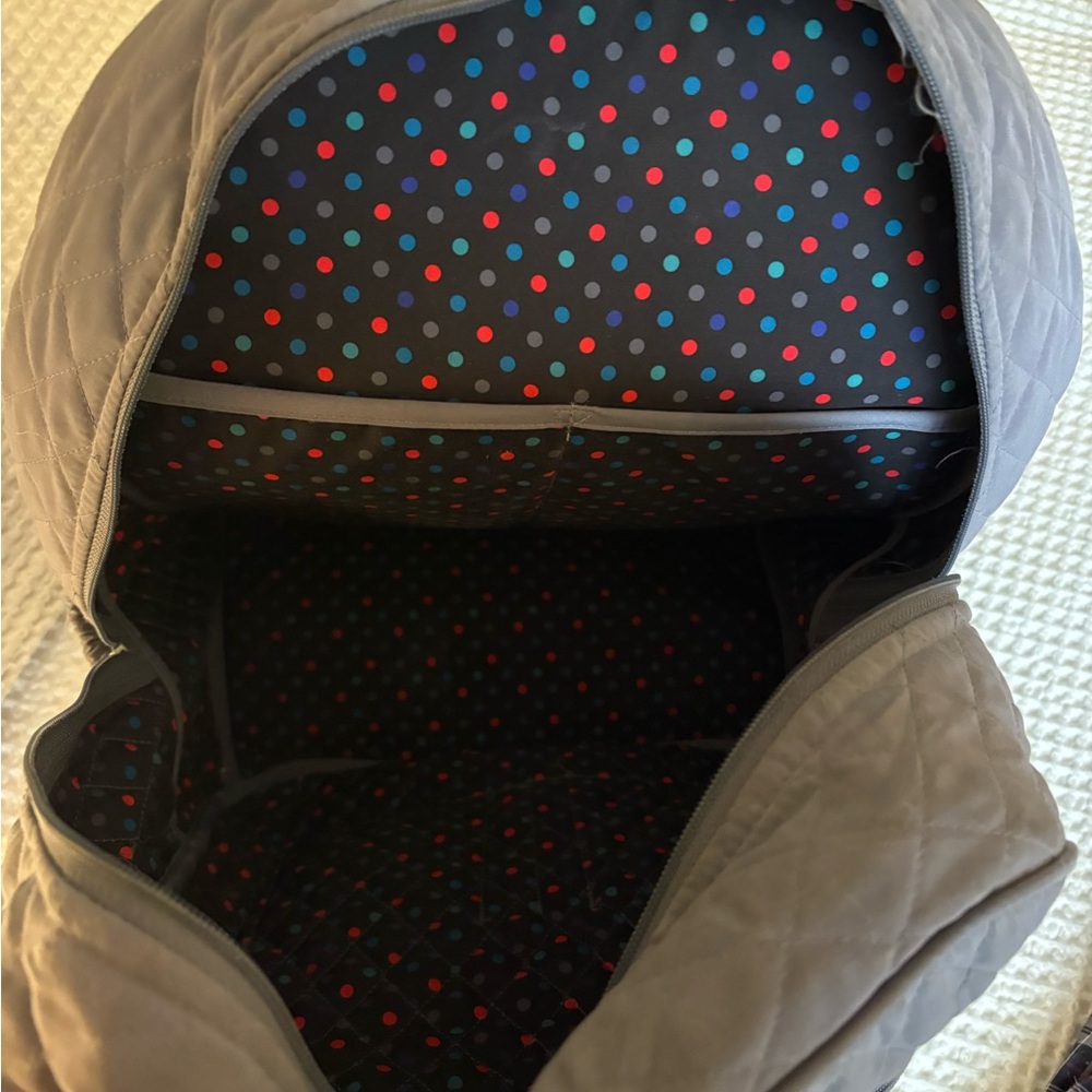 Vera Bradley Quilted Backpack in Slate Gray - Picture 2 of 5